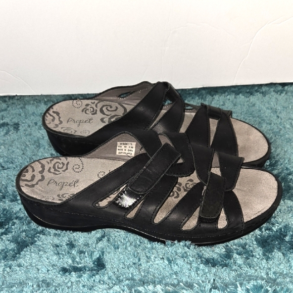Propet Womens Gabbie Open Toe Sandals Gray Size 9 main image 0